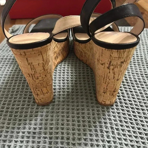 Charles by Charles david black corkscrew wedge heel 
VGU - Picture 4 of 6